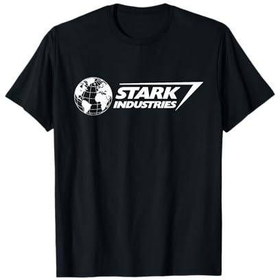 Marvel Iron Man Stark Industries Logo White T-Shirt
