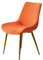 VELYTA Stuhlhussen,Schonbezug für Schalenstühle, Esszimmerstuhlbezüge, Dehnbare, abnehmbare Lounge-Eckstuhlbezüge ohne Armlehnen für Esszimmer, Küche, Schlafzimmer-orange||2pcs