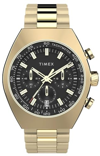 Timex Herren Chronograph Uhr Mit Edelstahl Armband Legacy