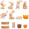 yivom 13Stk Mini Hasen Figuren, Cake Topper Hase, Osterhase Mini Harz, Hasen Deko Geburtstag,Osterhase Kaninchen für Osterdeko, Mikro Landschaft Dekofigur, Kuchendeko