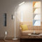 Nulmvic Stehlampe LED Dimmbar Weiß - 18W mit 4 Farben Stufenlosem Dimmen - 1H Timer Stehlampe Modern mit Fernbedienung und Touch Steuerung - Leselampe Stehlampe für Wohnzimmer Schlafzimmer Büro