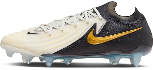 Nike Herren Phantom Gx Ii Elite Sg-Pro Ac Fußballschuhe, White/Black-MTLC Gold Coin, 44.5 EU