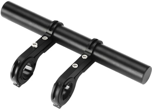 Extensor de Manillar de Bicicleta Aluminio Soporte de Montaje de Extensión Manillar 20CM, Adapta a calibre de 25,4mm/ 31,8mm, para GPS Teléfono y Linterna