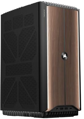 Corsair ONE i500 Gaming PC – Liquid Cooled Intel® Core™ i9 14900K CPU – Liquid Cooled NVIDIA® GeForce RTX™ 4090 GPU – 64GB VENGEANCE DDR5 Memory – 2TB M.2 SSD – Wood Dark