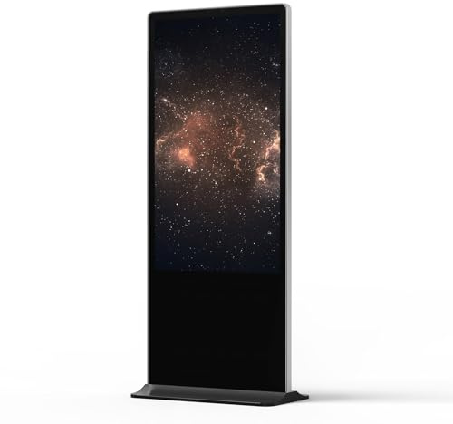 KIMEX - Tótem multimedia - Tamaño de pantalla de 65'' - Resolución 4K - Brillo 700 cd/m2 - Uso 24/7 - Interior - 161-6570