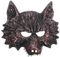 GALPADA 3st Halloween-kostümmaske Tierkopfmasken Wolf-cosplay-kostüm Maskerade Kopfmaske Maskerade Cosplay-maske Halloween-party-wolf-maske Halloween-wolfsmaske Neuheit Masken Plastik Rot