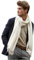LA FERANI Herren Kaschmir Schal dünn Winter Herbst 185x65 Kaschmirschal elegant geschmeidig Weiß Casual Style Pashmina Wollschal Wolle Uni Farbe Herrenschal S2 (Weiß)