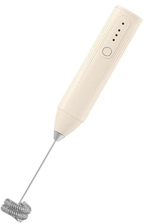 Milk Frother for Coffee, Milk Frother Mixer with Wireless Manual Milk Frother | Rechargeable Milk Frother Wand, Milk Frother for Cream, Whisk, Kitchen Gadgets for Latte Cappuccino cioc