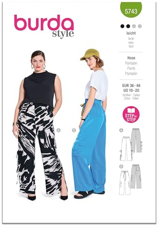 Burda Style Sewing Pattern B5743 Misses' Trousers