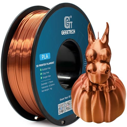GEEETECH PLA filament 1,75mm Silk Copper für 3d Drucker 1KG Spool