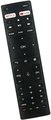 Replacement Voice Remote RM-C3363 Suits for JVC Android TV RM-C3329 RM-C3369 40H33A