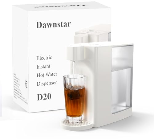 Dawnstar Electric Kettles, D20 Instant Hot Water Dispenser for Quick Boiling & Dispense, Adjustable 3 Temperatures & 5 Water Volume, Removable 0.8 Gallon 100 Ounce Water Tank Capacity, BPA Free