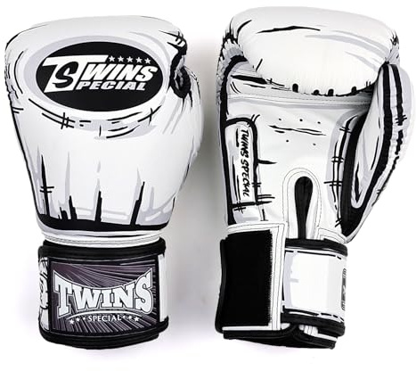Twins Special FBGVL4 Boxhandschuhe - BGVL3 Fantasy Series - Für Pratzen, Sandsacktraining und Sparring - Premium Rindsleder - Comic - 12 oz