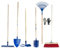Crisalide® Set Completo Da Giardinaggio 7 Pezzi – Scopa Industriale, Guanti, Rastrello Foglie, Vanghetta, Zappino, Rastrello 12 Denti, Badile a Punta | Attrezzi Resistenti per Orto, Giardino