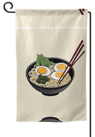 Delicious Sweet Ramen Print Gartenflagge 45,7 x 32,5 cm doppelseitig bedruckte Hofdekoration Flagge