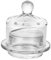 Sharplace Mantequera de Vidrio con Tapa, Transparente, Ideal para Dulces, Nevera, Mesa de Comedor