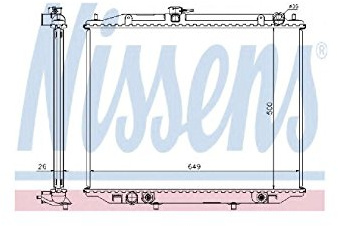 NISSENS Kühler, Motorkühlung 68709A | Kompatibel mit: FORD MAVERICK, NISSAN TERRANO II