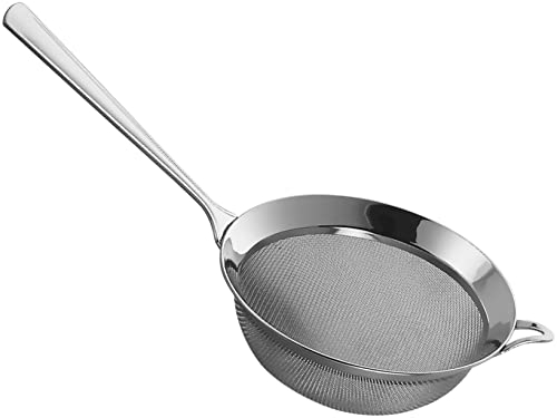 Piazza - Colino Acciaio Inox Maglia Fine 18 Cm - Setaccio da Cucina per Liquidi e Alimenti (Spremute, Frullati, Sughi, Salse, Creme, Farina, Pasta, Riso) Aggiungilo al Tuo Set Utensili da Cucina