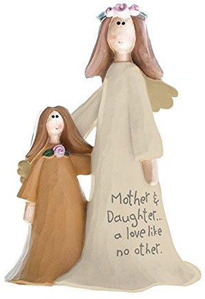 Heaven Sends - Mother & Daughter Resin Angel Figurine - a Love Like No Other Ornament