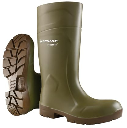 DUNLOP Purofort FoodPRO - Unisex Multigrip Safety Waterproof Work Boots, Antistatic and Slip-Resistant Wellies with Steel Toecap for Outdoor and Food Processing Industry