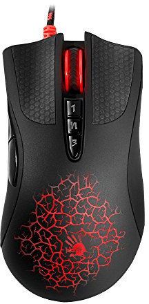 Gaming Mouse, Bloody AL90 Blazing Laer Gaming mouse with Weight Tuning 8200CPI, Optimized gaming with Ultracore3 Macro Software, 5 different programmable dpi settings with Metal feet to optimize gameplay
