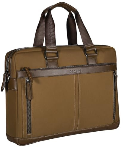 Banuce Wasserdichtes Nylon Laptop Messenger Bag für Männer 15,6-Zoll-Business-Arbeit Tote Aktentasche dünne Schulter Aktenkoffer Einheitsgröße Green - Small Size