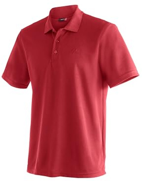 Maier Sports Ulrich, Herren Poloshirteichtes Piqué-Funktionspoloshirt für Wandern und Freizeit, dryprotec Technologie, Atmungsaktiv, NFC-Chip für einfaches Recycling