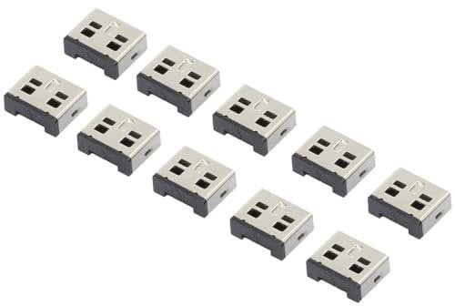Renkforce USB-A Port Schloss rf-USBBlocker-02 10er Set Silber ohne Schlüssel RF-4463019