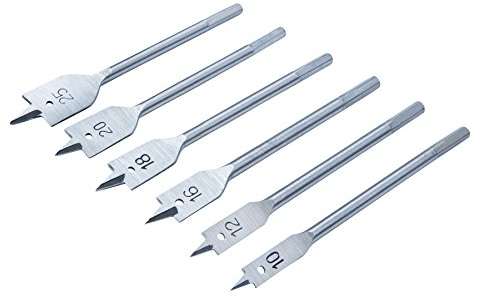 Blue Spot Tools 20203 6 Piece Flat Wood Drill Bits (10-25mm)