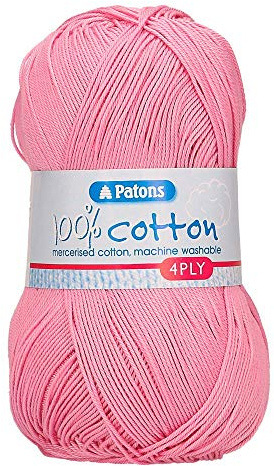 Patons Knitting Yarn, Cotton, Candy, One Size (Packaging may vary)