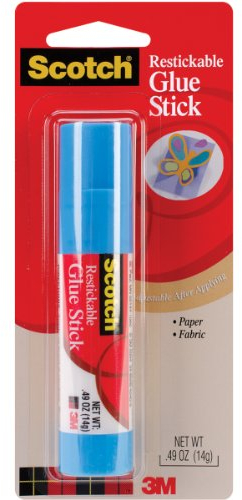 Scotch Restickable Glue Stick-.49oz