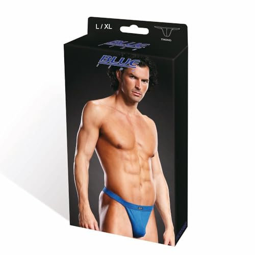 Blue Line Performance Microfiber Herren String mit Gummibund, blau, L/XL