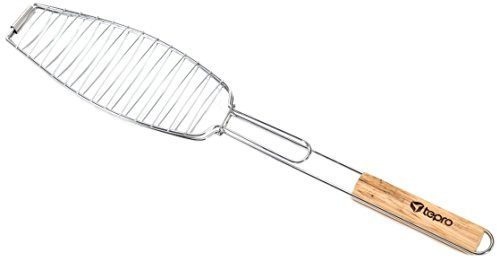 tepro Grillzubehör Fischbräter für einen Fisch, Länge: ca. 65 cm