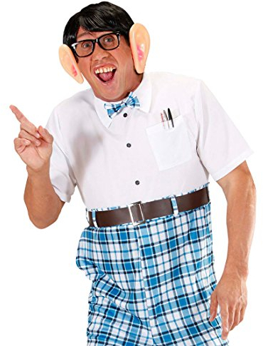 Amakando Große Ohren Riesen Segelohren EIN Paar Professor Riesenohren Nerd Plastikohren Streber Wissenschaftler Faschingsohren Fasching Scherzartikel