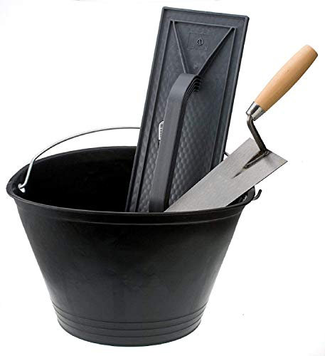 UTILFER KIT MURATORE - 13 ATTREZZI - CAZZUOLA - MAZZETTA - SECCHIO - MATITA - LIVELLA