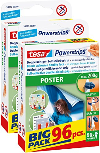 tesa Powerstrips POSTER, Haltekraft max. 0, 2 kg