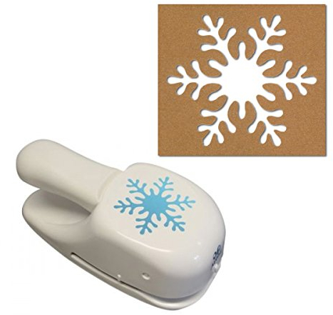 Artoz Papierstanzer - Kartenstanzer - Schneeflocke, 50mm - Stanze-Locher zum Kartenbasteln für Weihnachten, Einladungen, Hochzeit, Taufe, liebe Grüße und vieles mehr