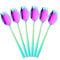 BISDARUN Rainbow Colored Spork Stainless Steel Iridescent Sporks 6-piece Travel Camping Spoon Fork set 2 in 1 long 21.3cm Spoon Fork for Buffet Pasta Noodle Soup