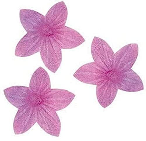 dekora - Tortendeko Essbar, Oblatenblumen, 400 mini Essbare Blumen für Torten, 2 cm, ohne Zucker, glutenfrei, laktosefrei für Hochzeit, Geburtstag, Taufe und Gender reveal