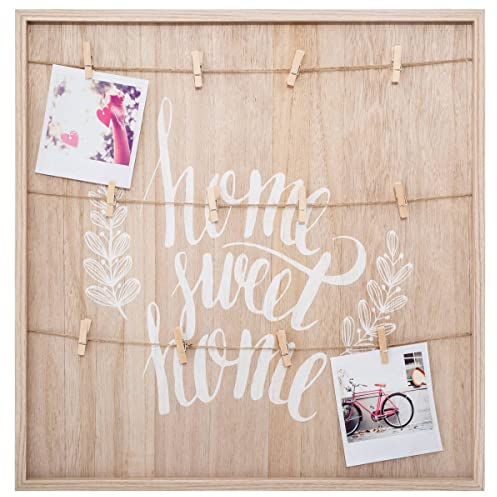 Atmosphera - Fotohalter - Holz und Seil - 48x48 cm - Model 1