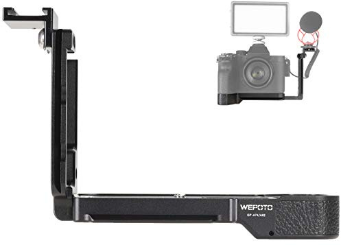 Trépied à dégagement rapide pour appareil photo support plaque en forme de L en métal avec poignée en bois