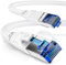 CSL 10m Câble réseau Cat 8.1 40Gbits, LAN Gigabit Ethernet cable Haut débit 40Gbps 10 mètres, Câble de patch 10 m, Blindage SFTP PIMF RJ45, Compatible CAT 6 CAT 7 Modem routeur Switch PC Box, Blanc