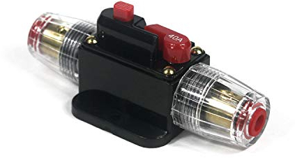 Switian 40A Auto Disjoncteur Protection De Voiture 12V - 24V DC Avec Commutateur Manuel De Réinitialisation De Fusible