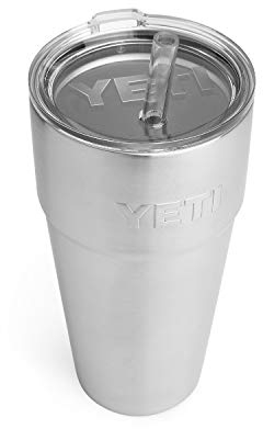 YETI Rambler 26 oz Straw Cup, Vacuum Insulated, Stainless Steel with Straw Lid, Stainless