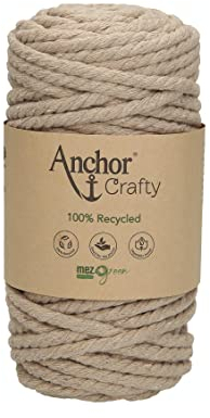 Anchor 4774000-00106 Häkelgarne, 80% Baumwolle, 20% Polyester, Pearl, onesize, 250 Gramm
