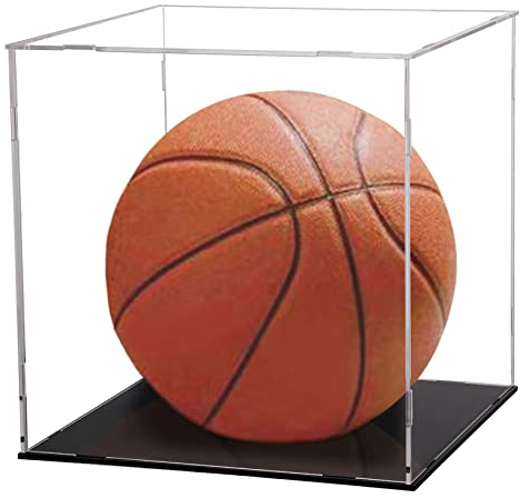 evron Vitrine für Sammlerstücke, transparente Acrylbox, alternative Glasbox für Präsentationen, Action-Figuren, Aufbewahrung und Organisation von Spielzeug (30 x 30 x 30 x 30 cm)