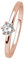 XENOX XS7383R/54 Damen Ring Sterling-Silber 925 Rose Zirkonia 17,2 mm Größe 54