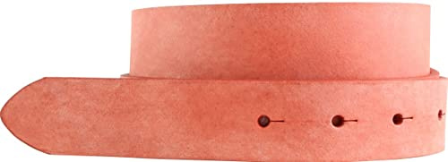 BELTINGER Wechselgürtel aus weichem Vollrindleder Used-Look ohne Schnalle 3 cm | Druckknopf-Gürtel für Damen Herren 30mm | Vintage-Look | Rot 80cm