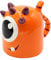 Dekohelden24 Kaffeebecher Kaffeetasse auf Kopf Motiv: Oranges Monster Größe H/Ø: 12 x 9 cm Fassungsvermögen 570ml