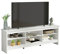 Madesa TV Schrank, Moderne Fernsehtisch bis zu TV 75 Zoll, für Wohnzimmer und Schlafzimmer, 180 x 36 x 60 cm, aus Holz - Weiß